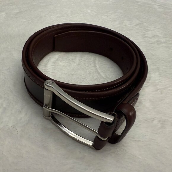 Men's Leather Belt - Picture 1 of 4